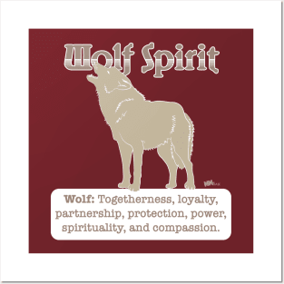 Spirit Animal-Wolf Posters and Art